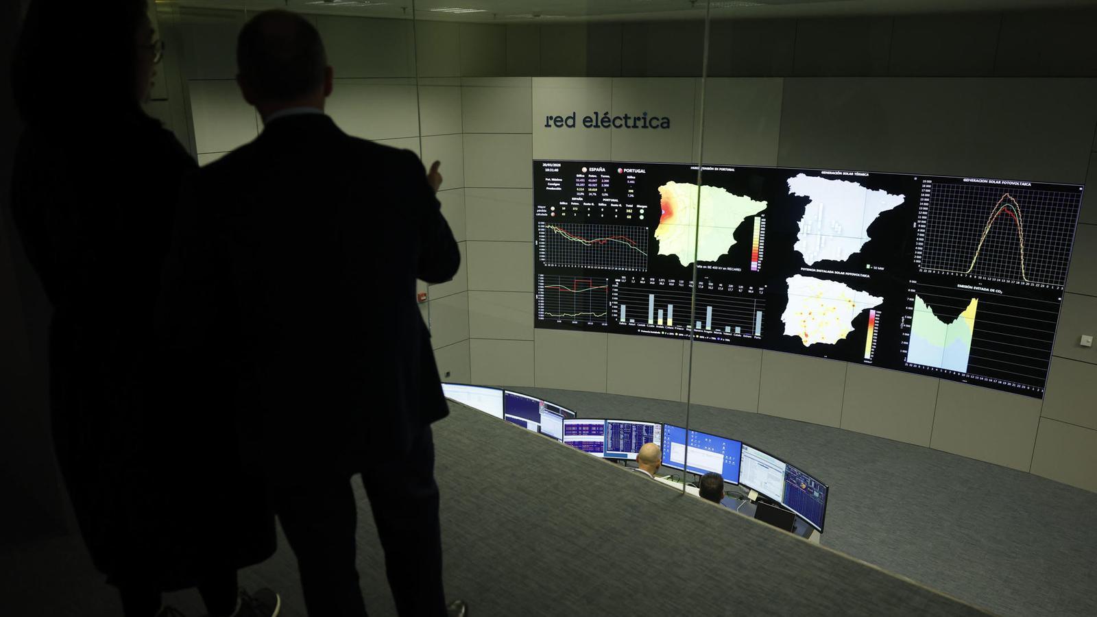 Centro de control eléctrico de Red Eléctrica en Madrid.
