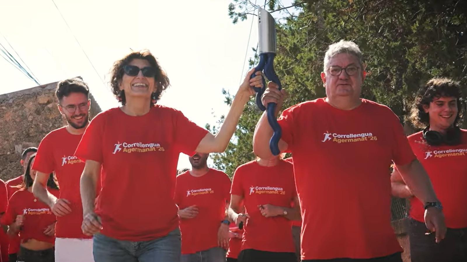 Imatge del videoclip del Correllengua Agermanat 2026