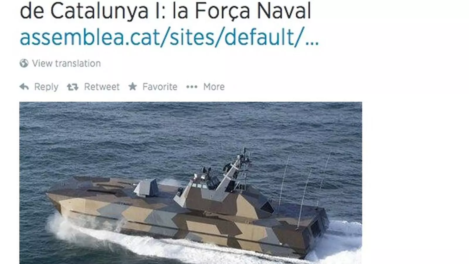 Difusió pel Twitter dels documents del Sectorial de Defensa