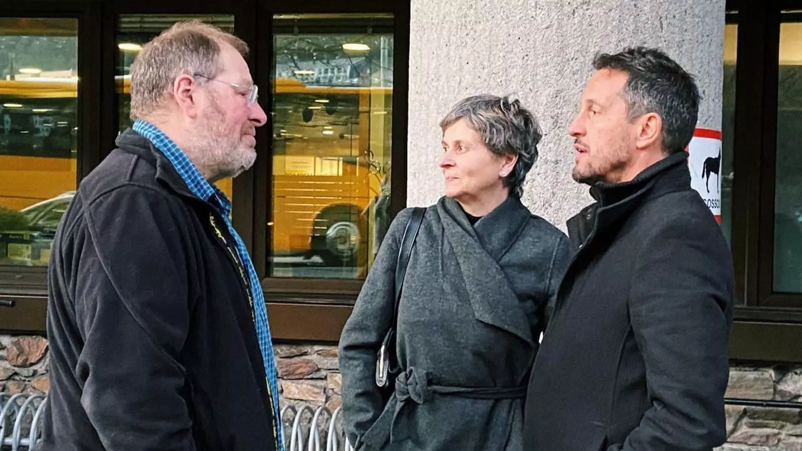 Jordi Font, Susanna Vela i Pere López, membres del partit socialdemòcrata. / PS