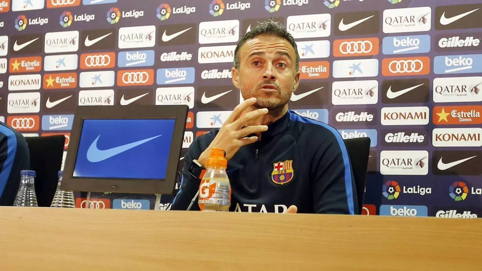 Luis Enrique en roda de premsa