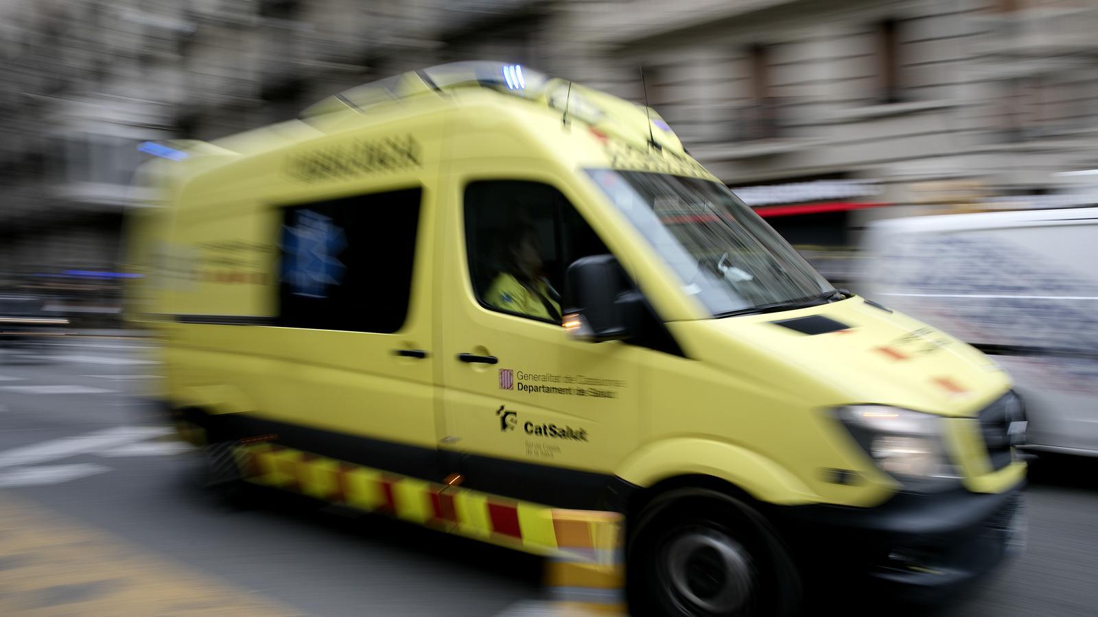 An ambulance, in a stock image.