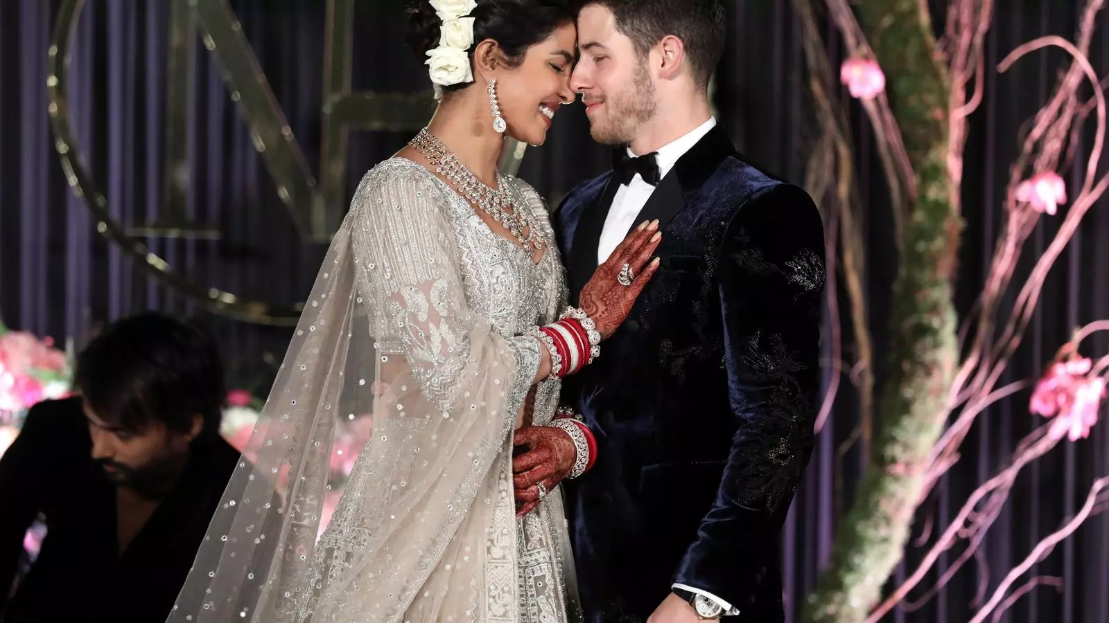 Nick Jonas i Priyanka Chopra, durant una de les celebracions