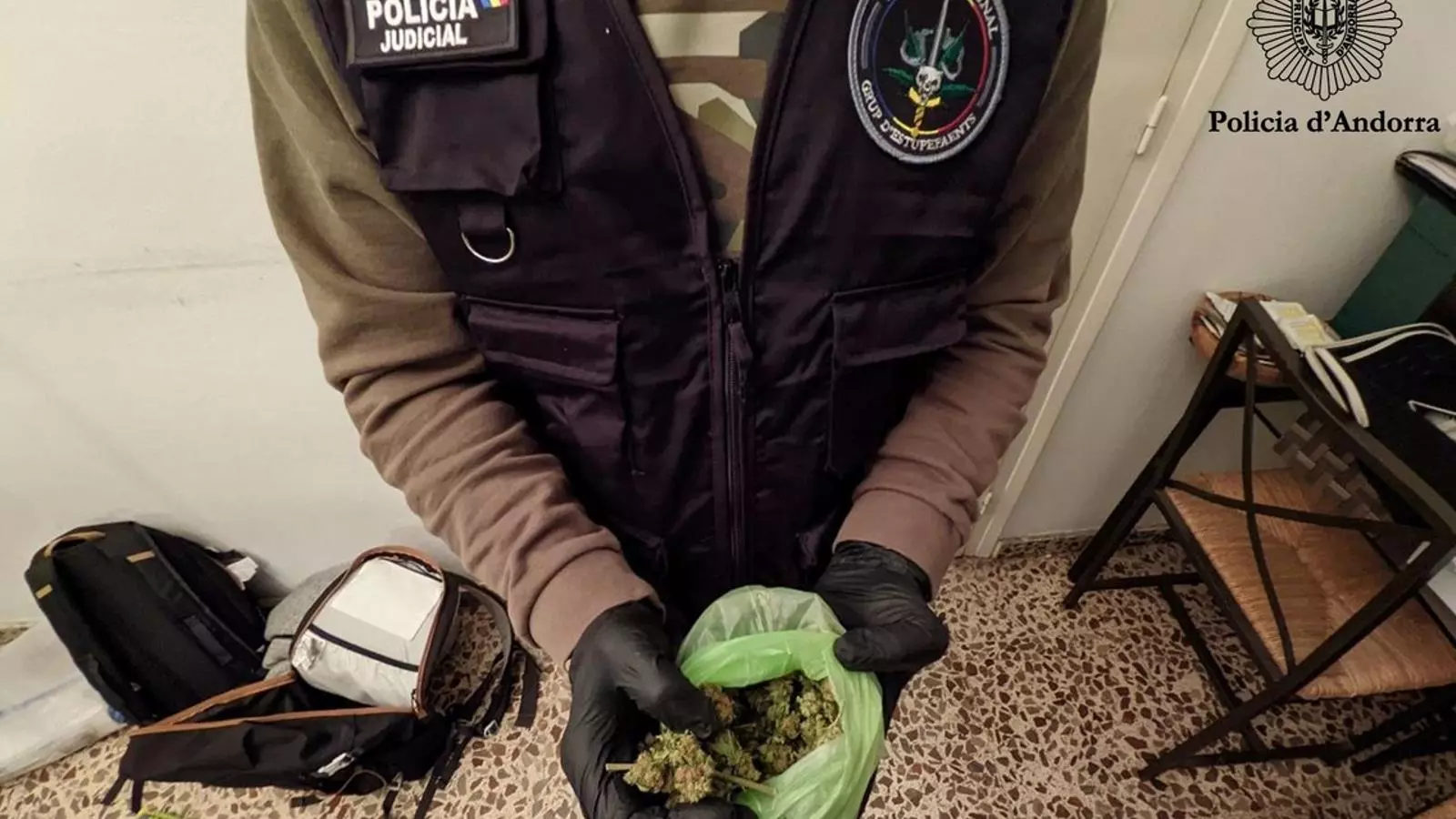 Imatge de la droga requisada per la policia.