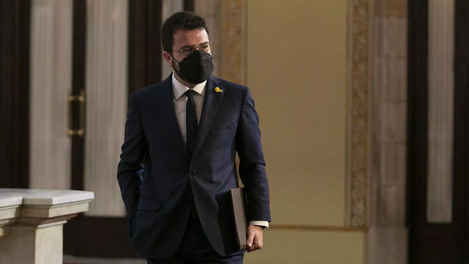 Pere Aragonès a les escales del Parlament