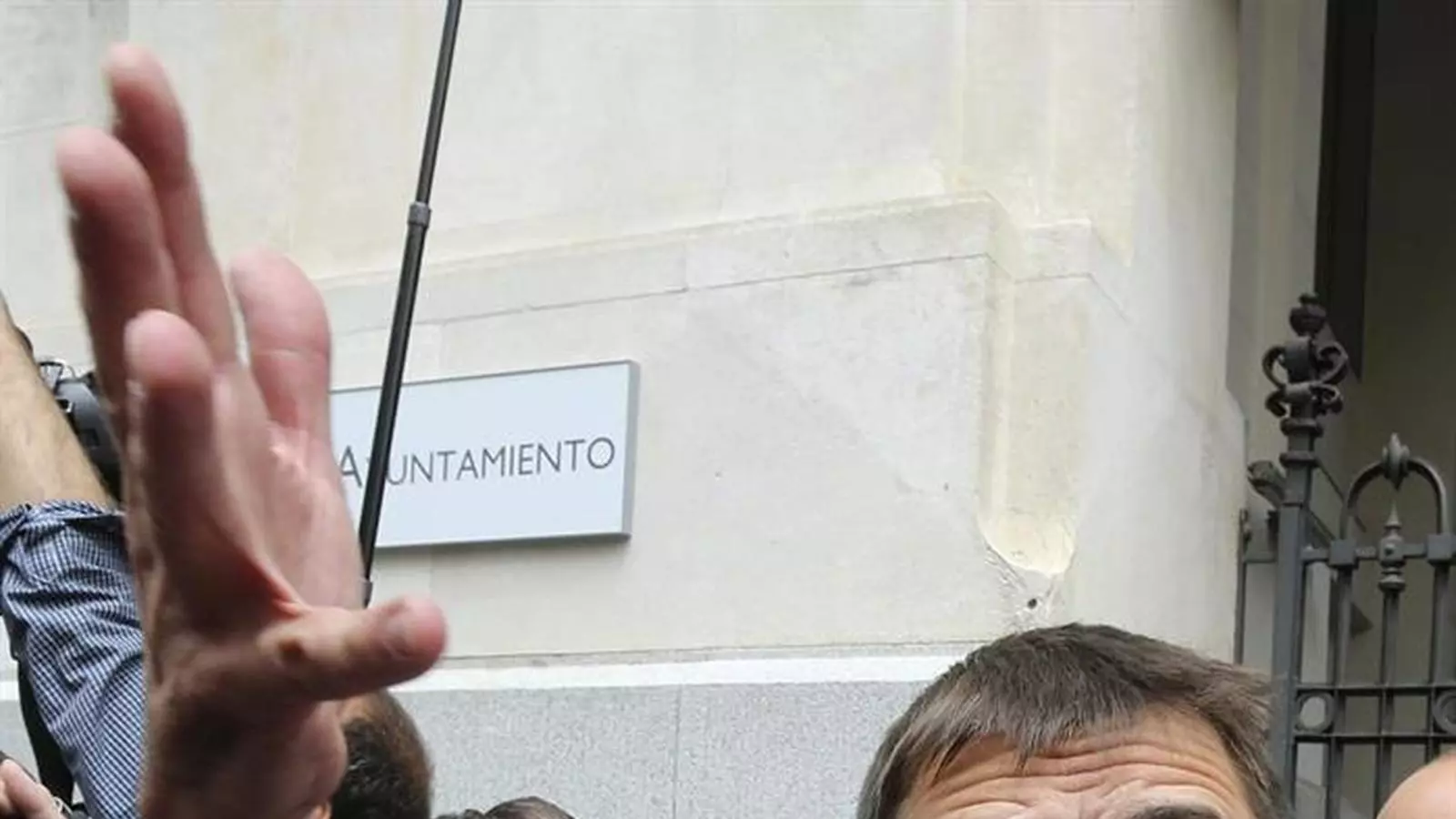 Juan Carlos Monedero, dissabte a la constitució del nou Ajuntament de Madrid. EFE