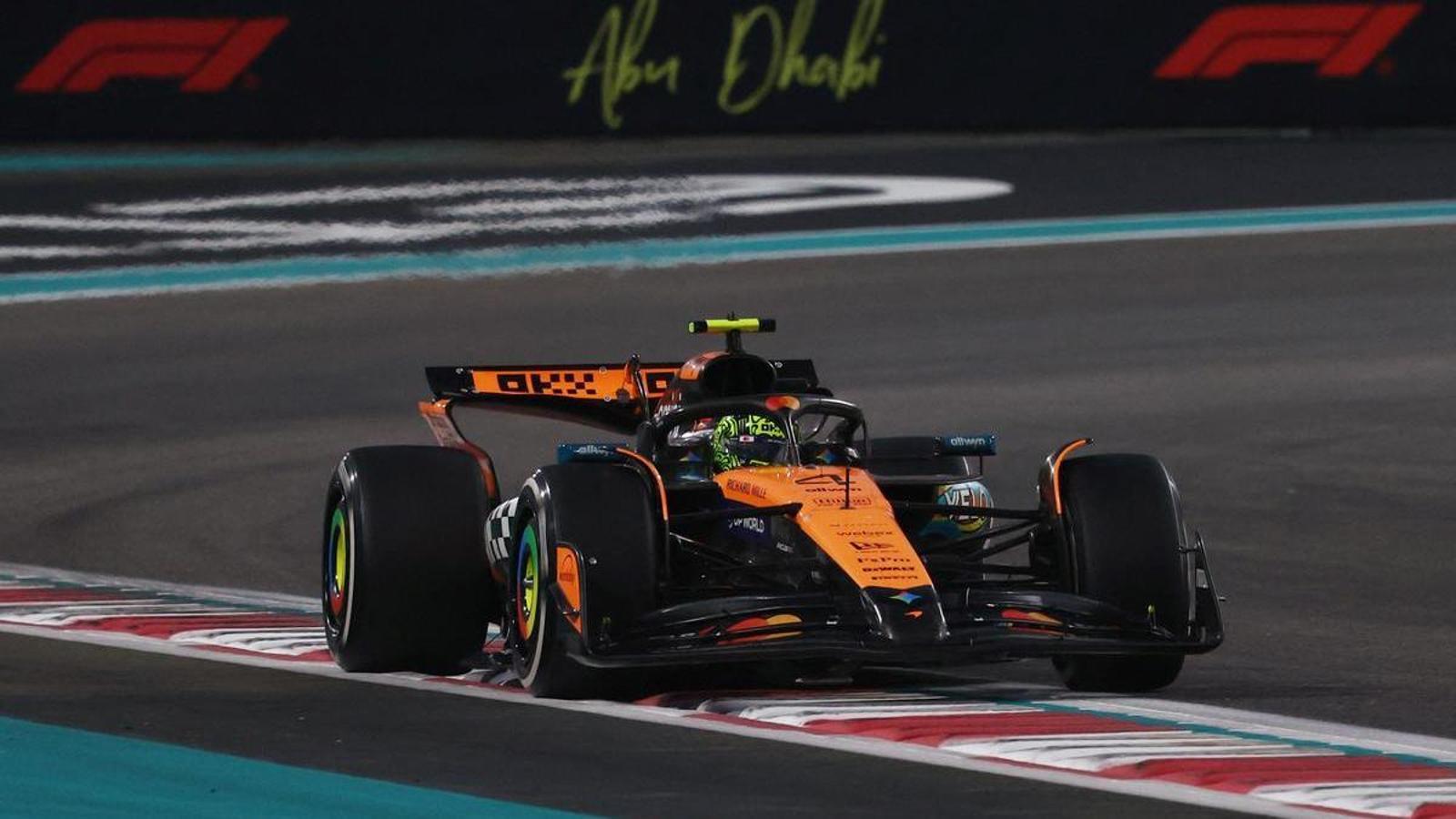 Lando Norris during the Abu Dhabi GP