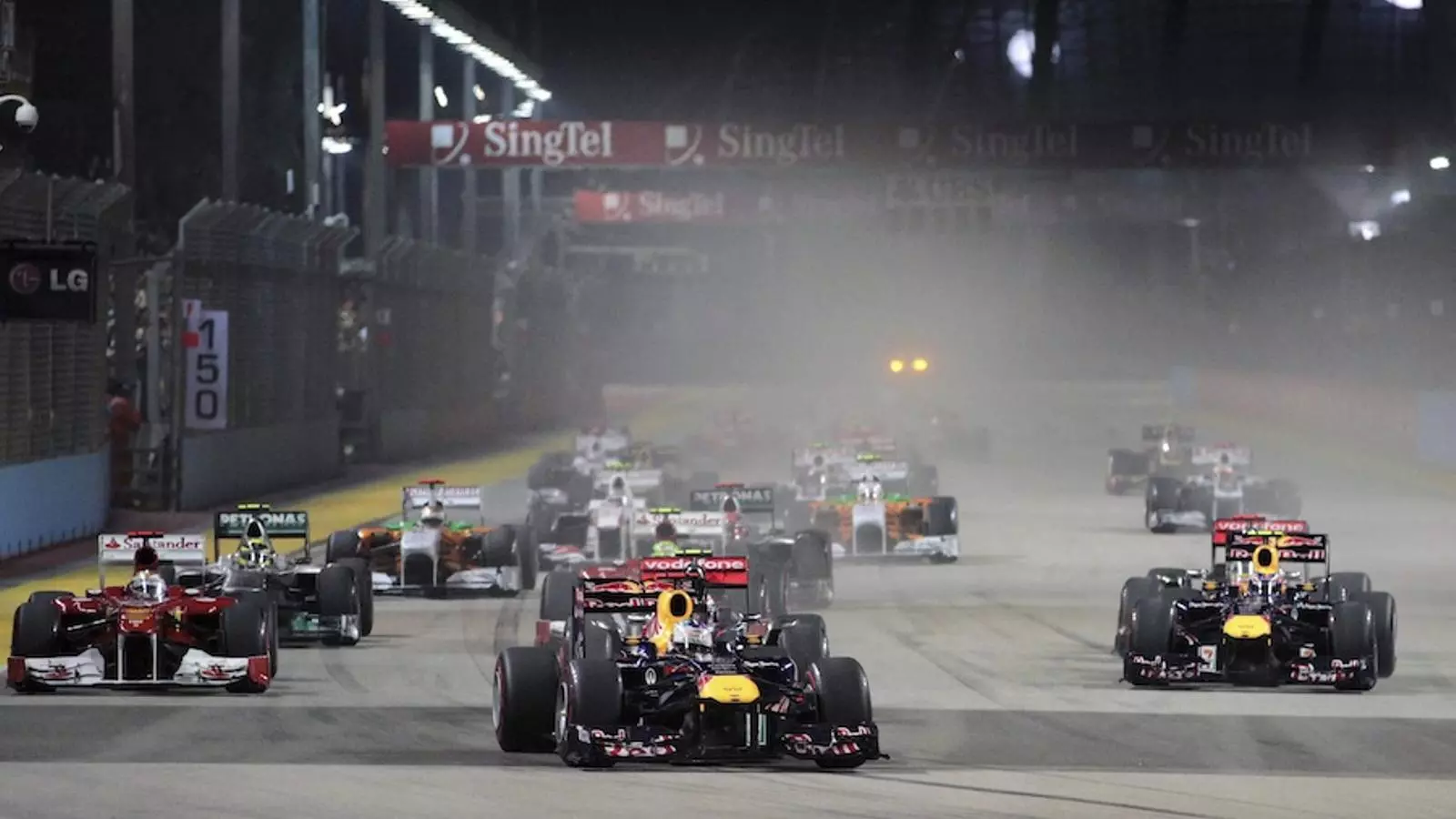 Sebastian Vettel ha dominat la cursa de principi a fi.