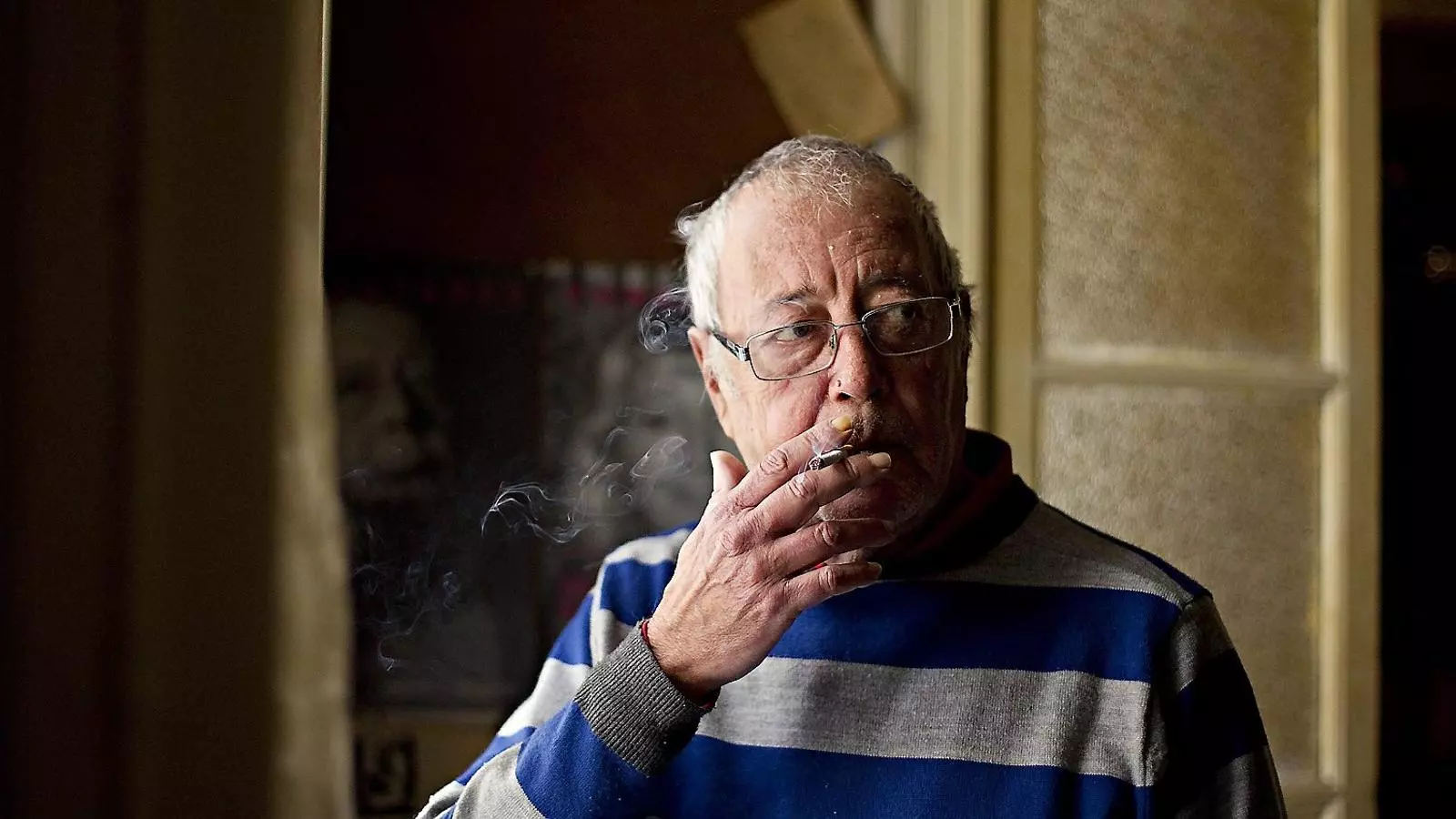 El poeta Carles Hac Mor, l’any 2012, poc després que Pagès en publiqués Obra completa punt u.