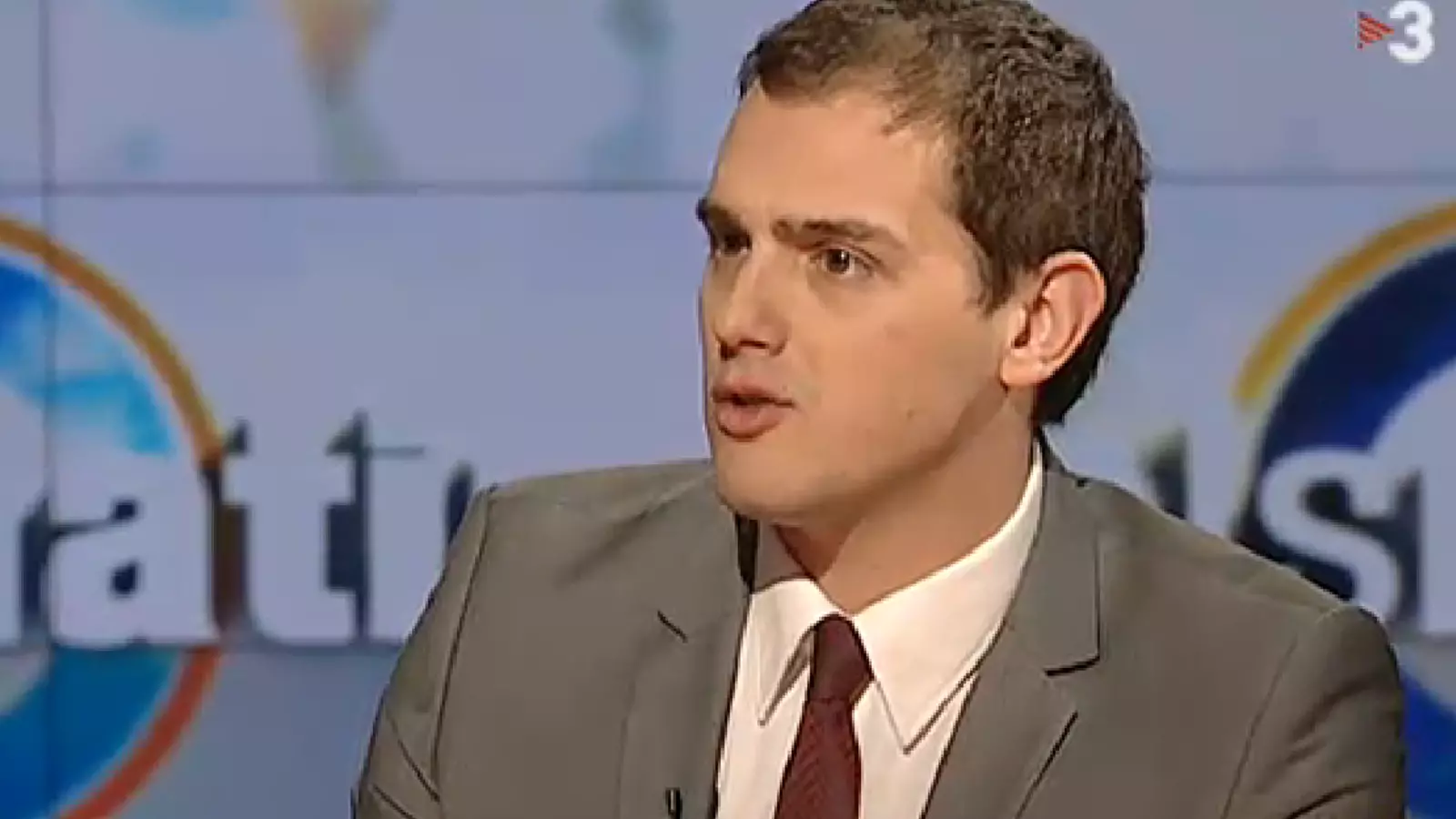 Albert Rivera, president de Ciudans, a l'entrevista als 'Matins' de Tv3