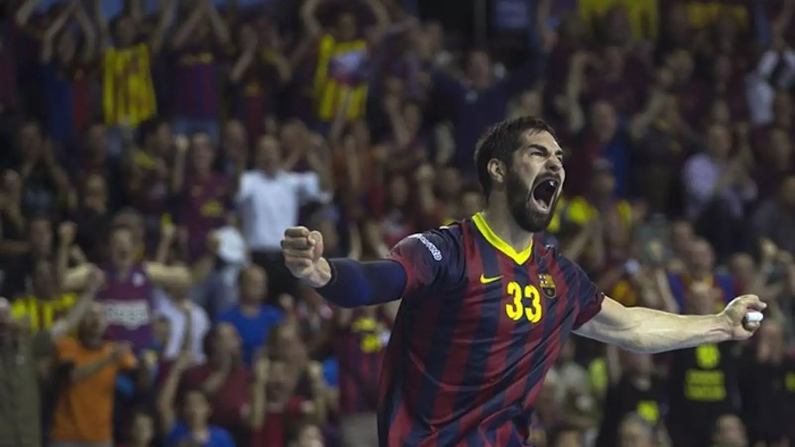 Karabatic després d'anotar un gol / EFE