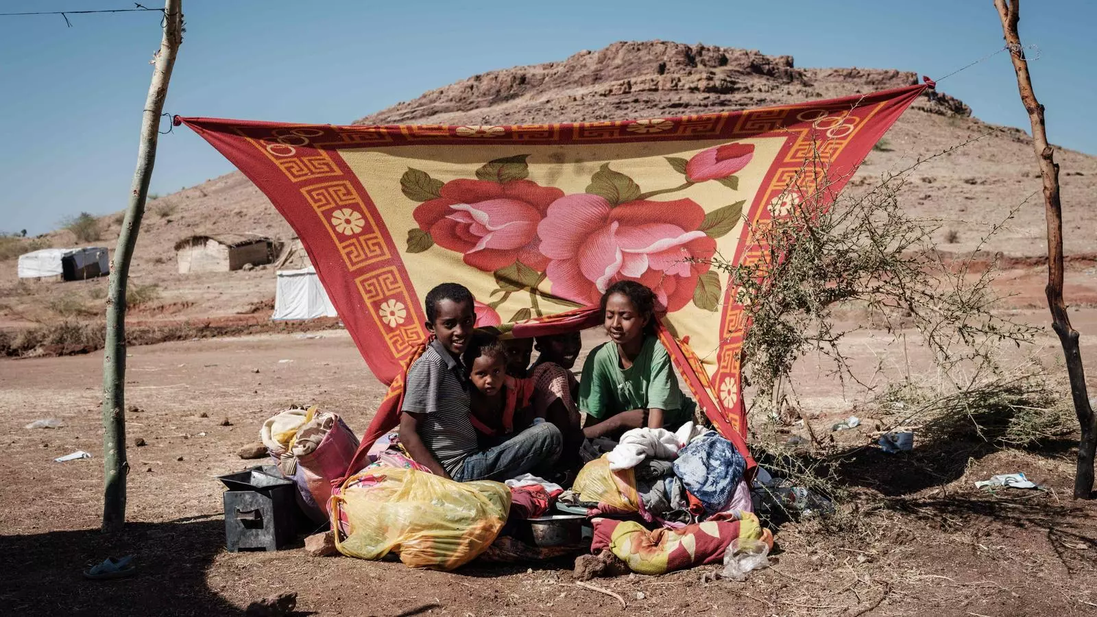 Refugiats etíops al camp de refugiats d'Um Raquba, al Sudan, on han arribat fugint de la guerra de Tigre