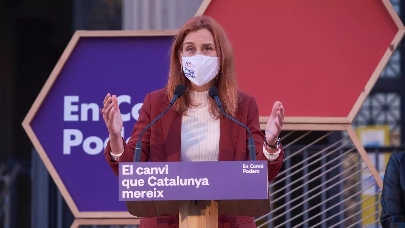 La candidata d'En Comú Podem el 14-F, Jéssica Albiach