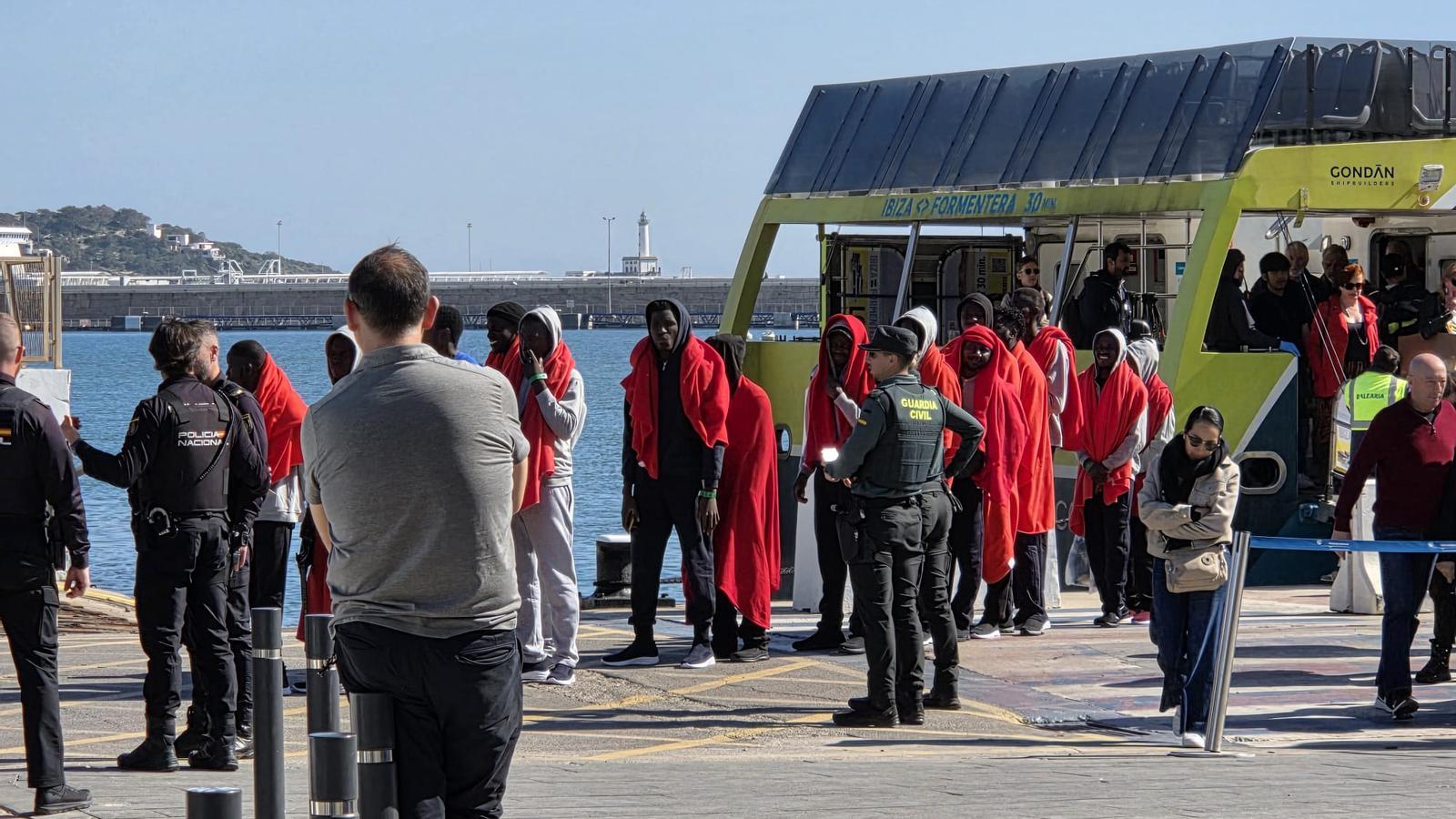 Arribada de migrants a Formentera.