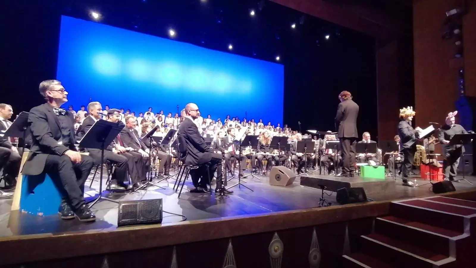 Actuació 'Cantata de la Disputa de l'Ase' a l'Auditorium de Palma en l'acte de presentació del 40 aniversari de PalmaEduca.