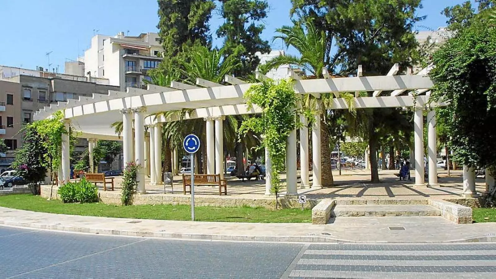 Imatge d'arxiu de la plaça de les Columnes