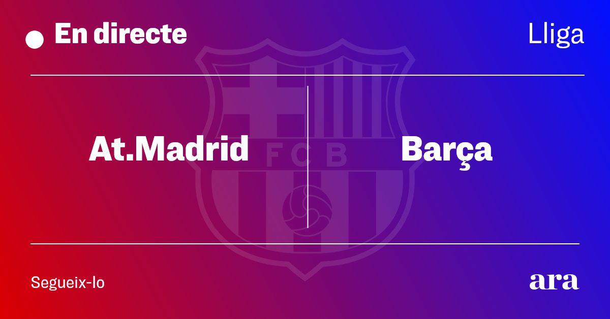 ⚽️ #EnDirecte | Flick pensa en la Champions tot i tenir la Lliga a punt de caramel. Comença el partit!  

Segueix el minut a minut del partit amb els comentaris de @martimolinapey