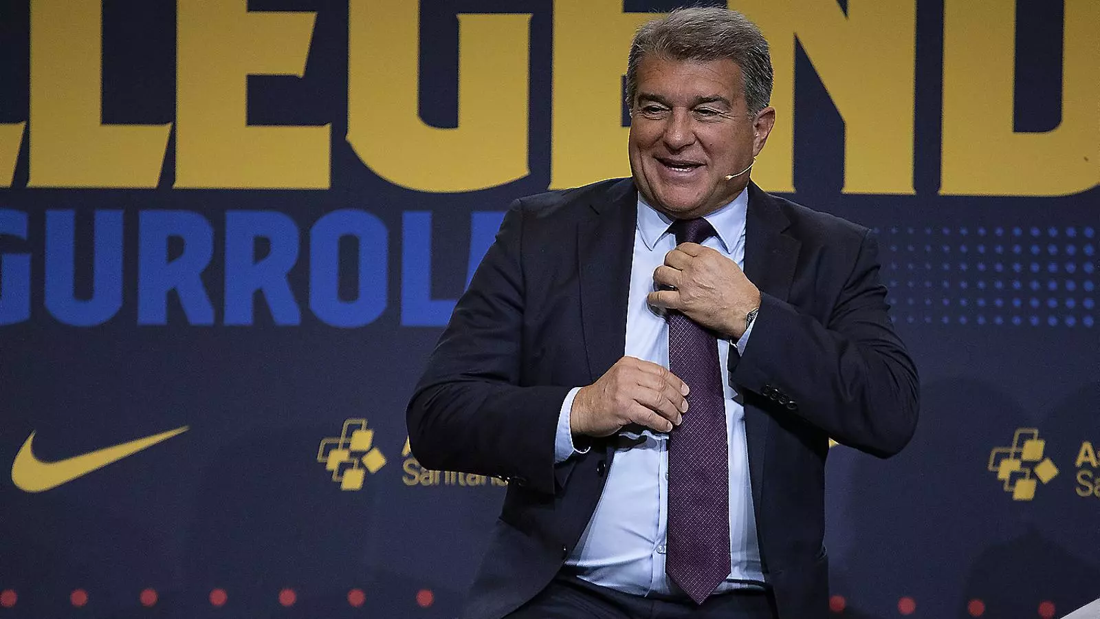 El president del Barça, Joan Laporta, durant un acte.