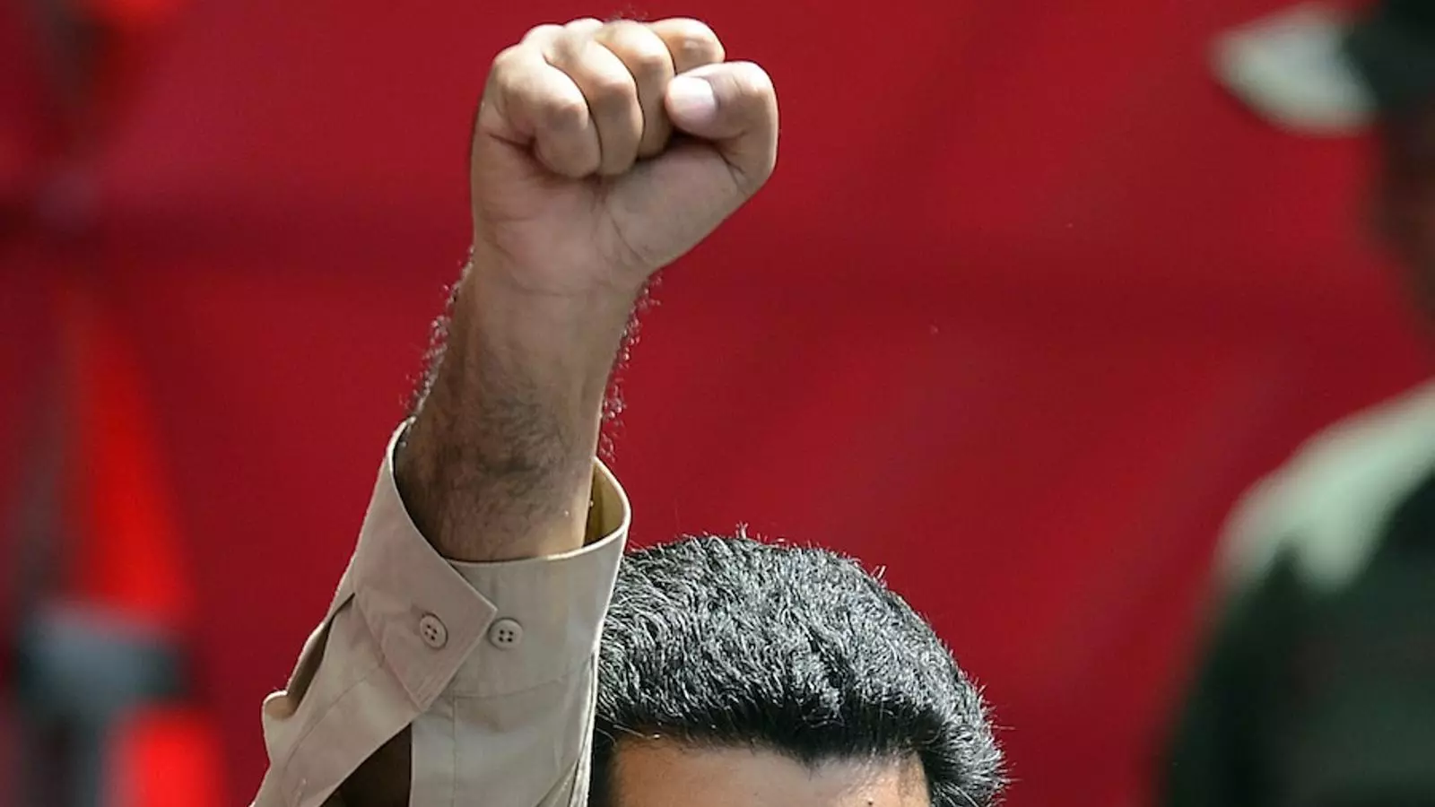 Nicolás Maduro, l'ungit de Chávez, durant una manifestació a Caracas el 27 de febrer. AFP