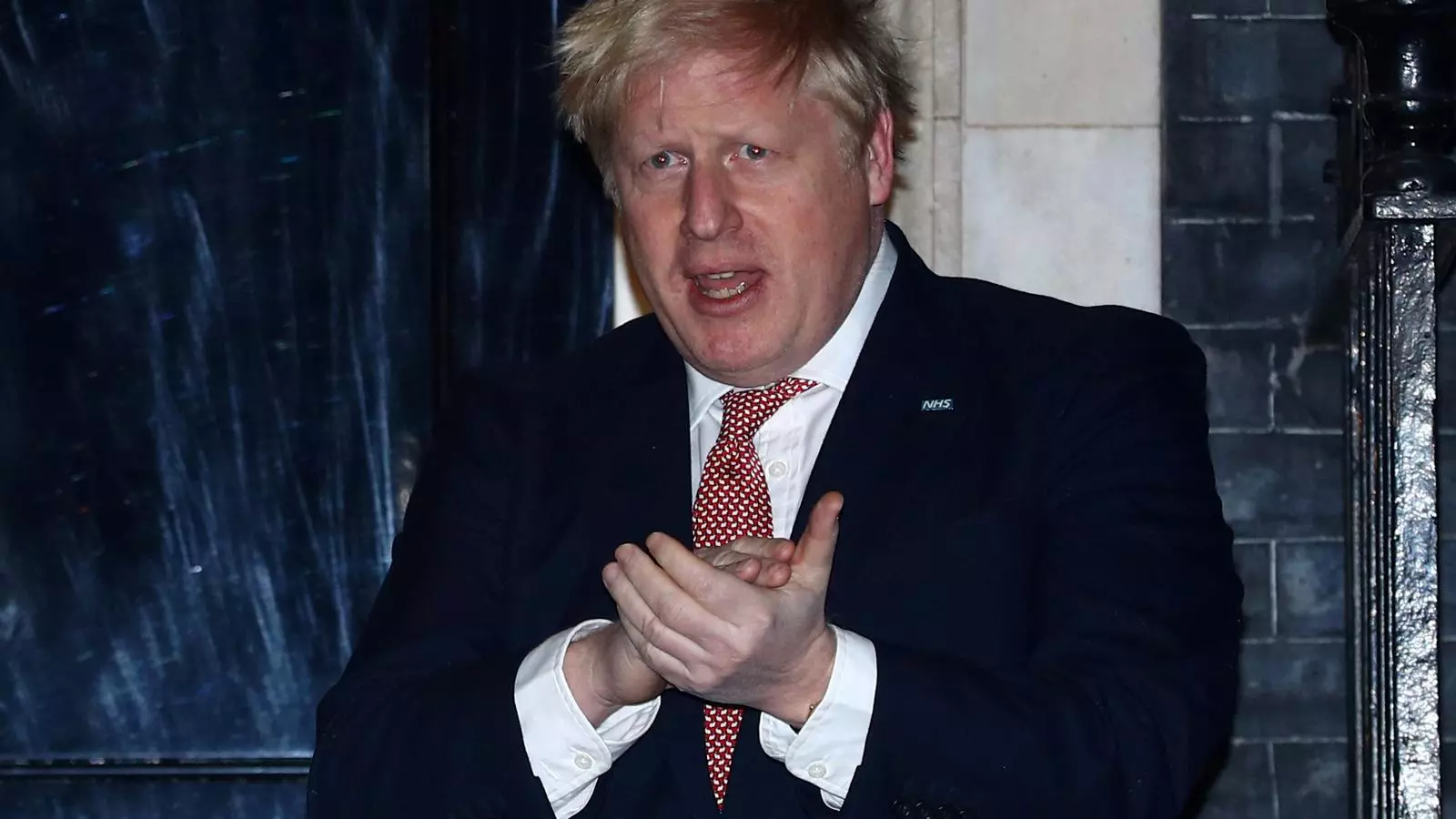 Boris Johnson, el passat 26 de març, quan ja es trobava en autoaïllament