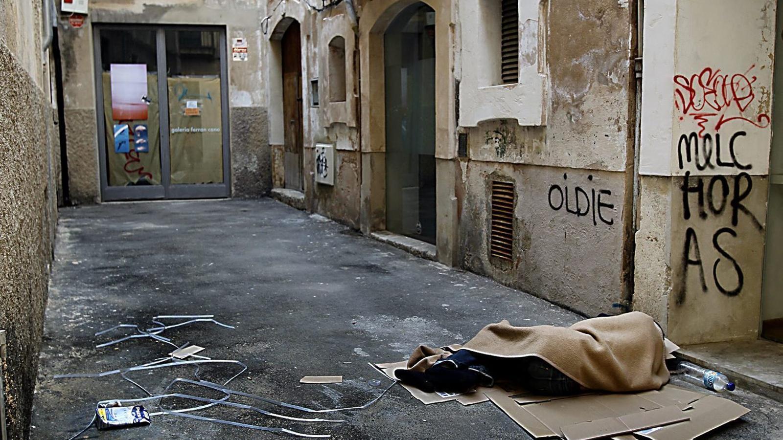 Més de 150 persones dormen al carrer a Mallorca