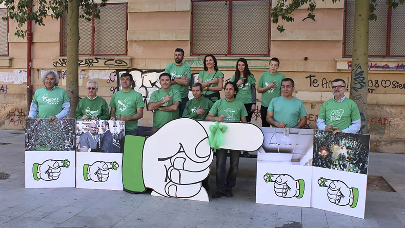 La roda de premsa s'ha celebrat a la plaça del Tub de Palma.