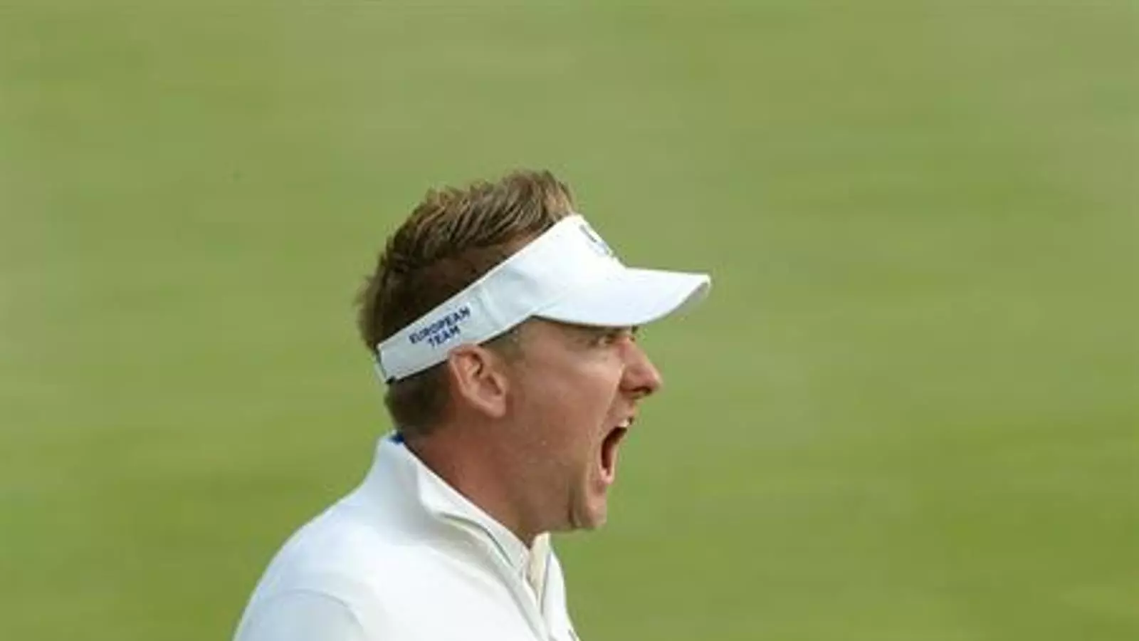 Ian Poulter, celebrant un cop a la Ryder Cup