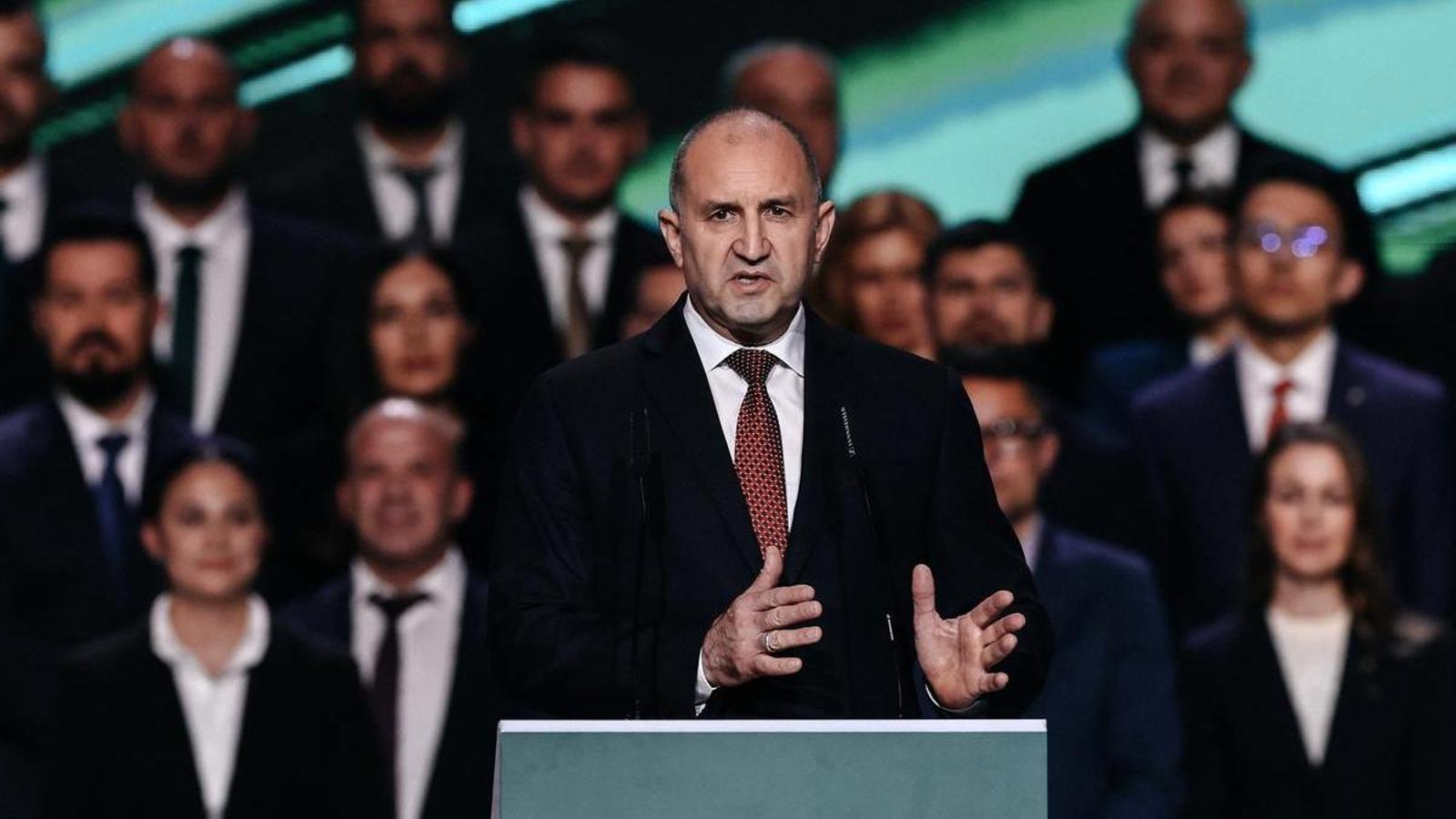 Rumen Radev, líder de Bulgaria Progresista, coalición ganadora de las elecciones búlgaras.
