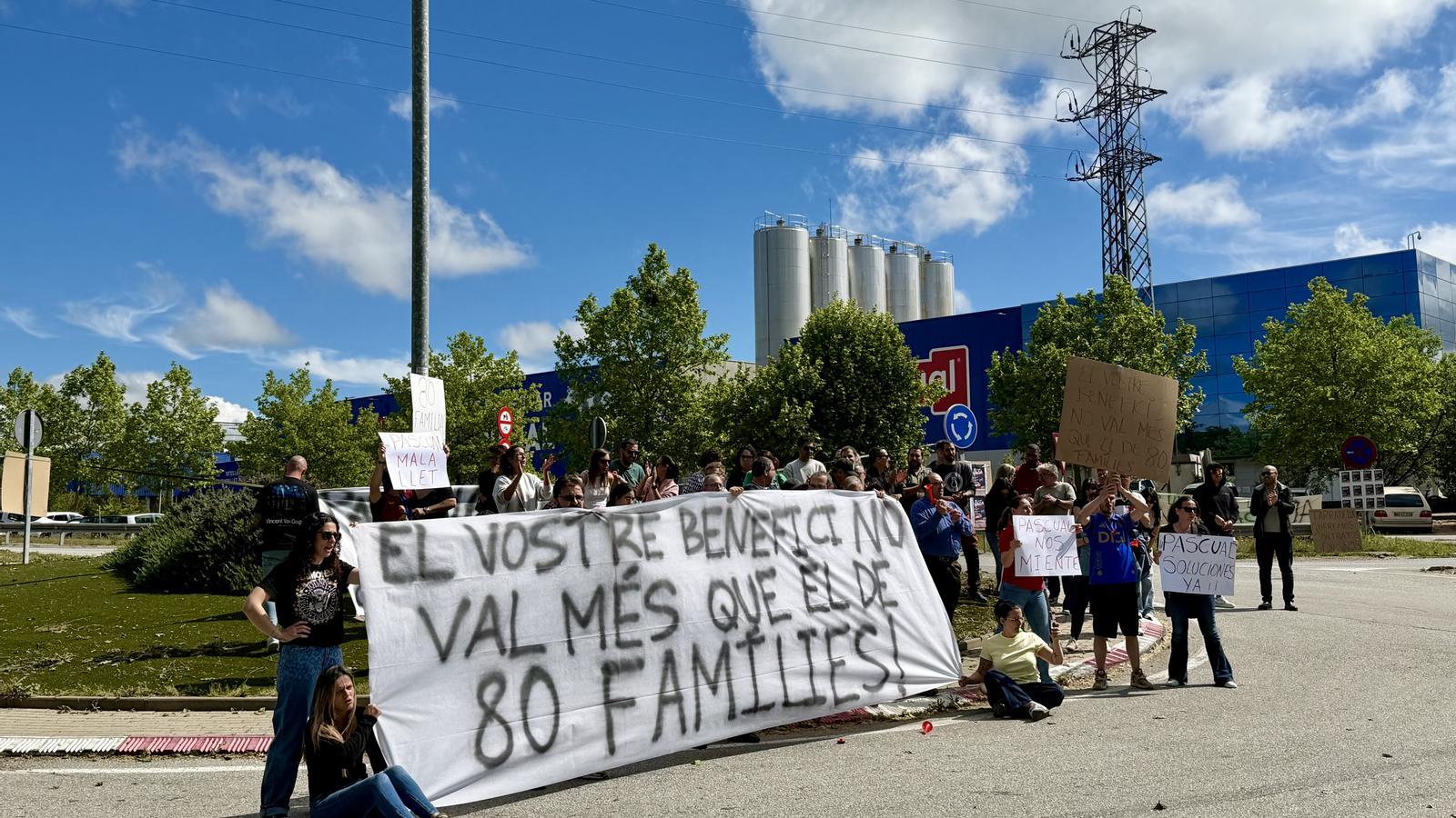 The protest of Pascual workers this Monday