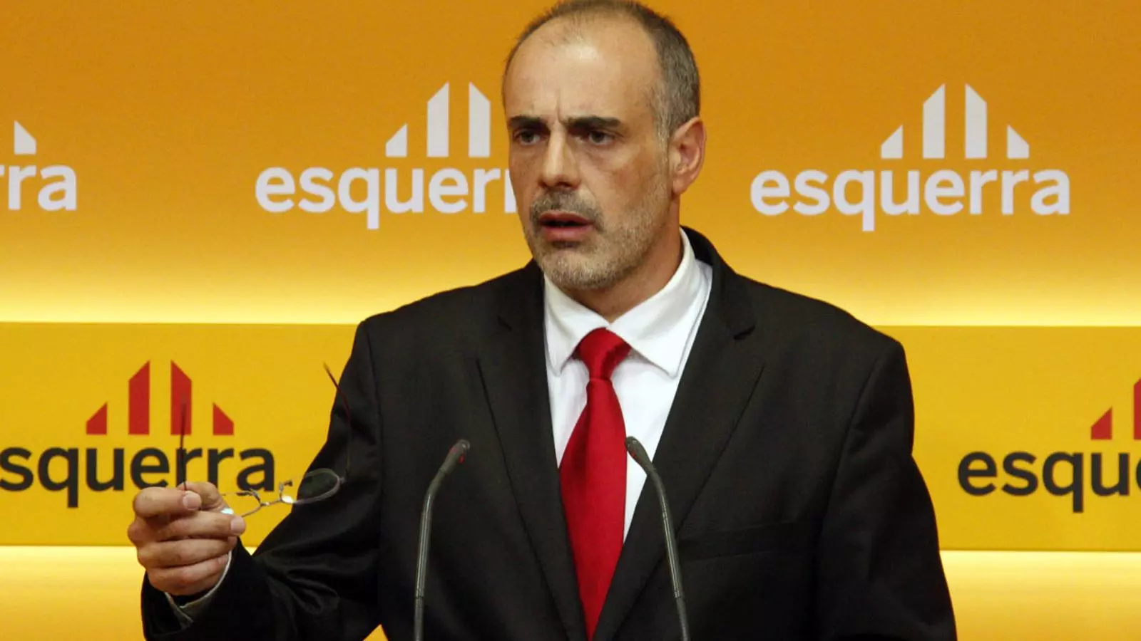 Joan Ridao en una roda de premsa a ERC. Foto: ACN