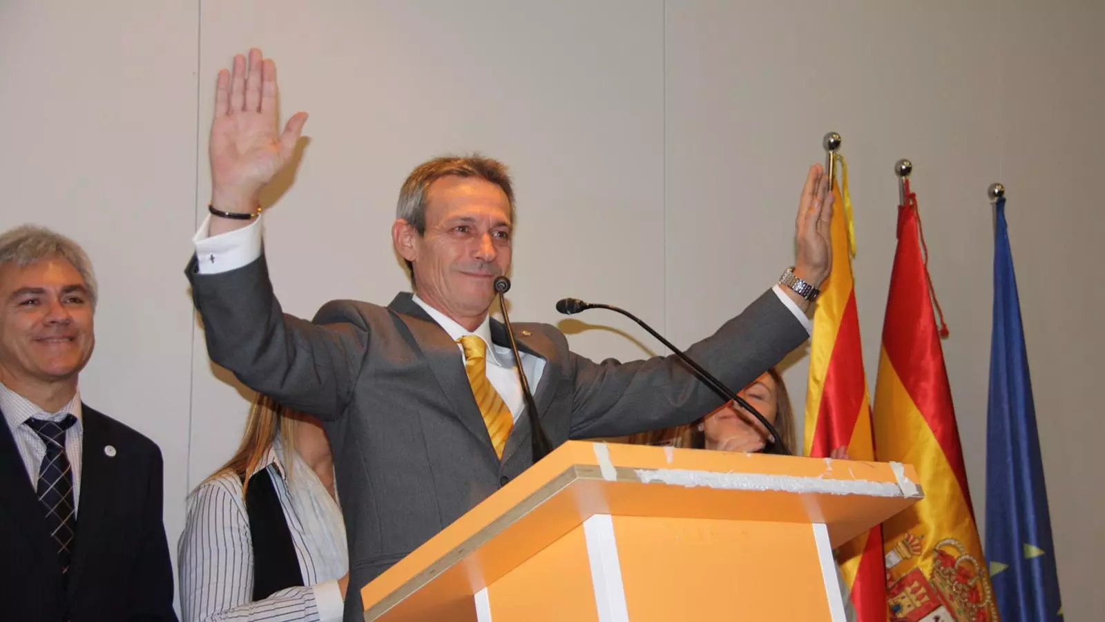 Josep Anglada, després de conèixer els resultats de les eleccions al Parlament