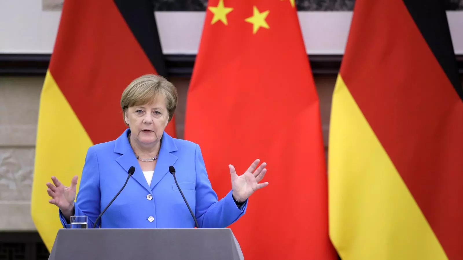Angela Merkel durant la seva visita a la Xina