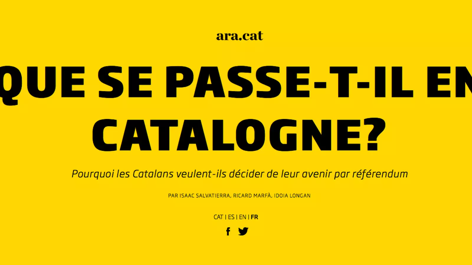 Què passa a Catalunya