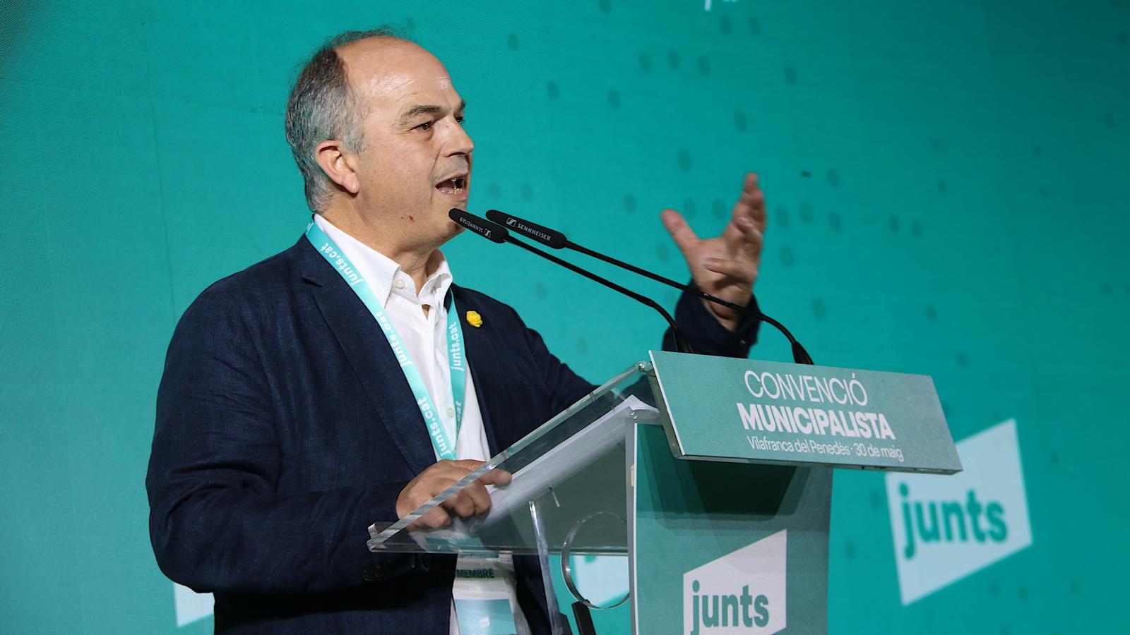 Jordi Turull this Saturday in Vilafranca del Penedès