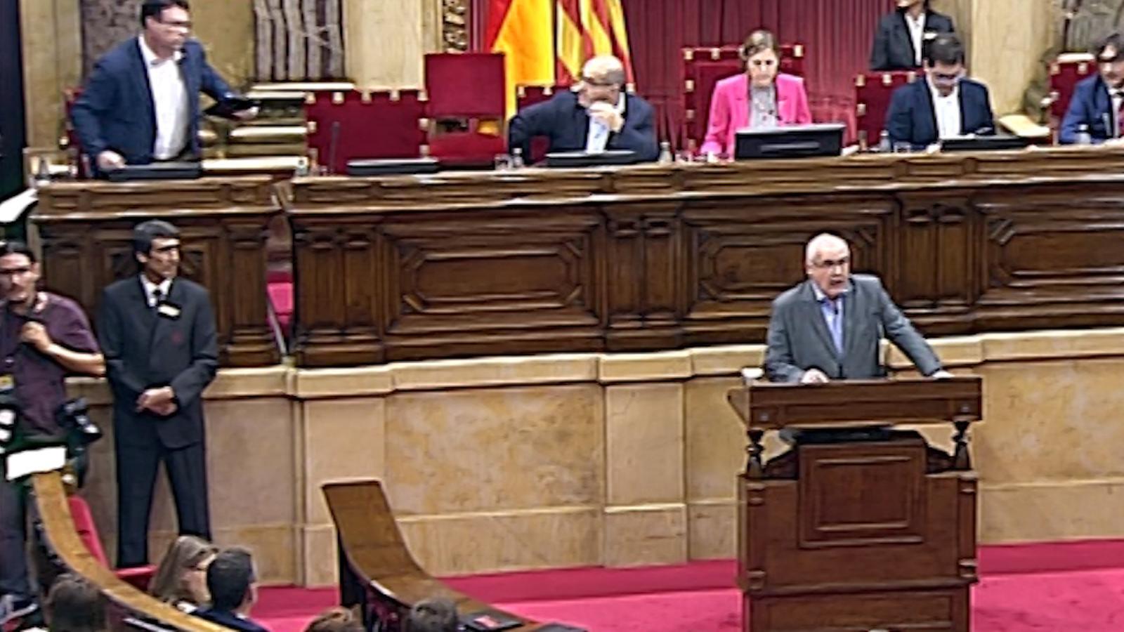 Tensió a CSQP durant el debat de la llei del referèndum