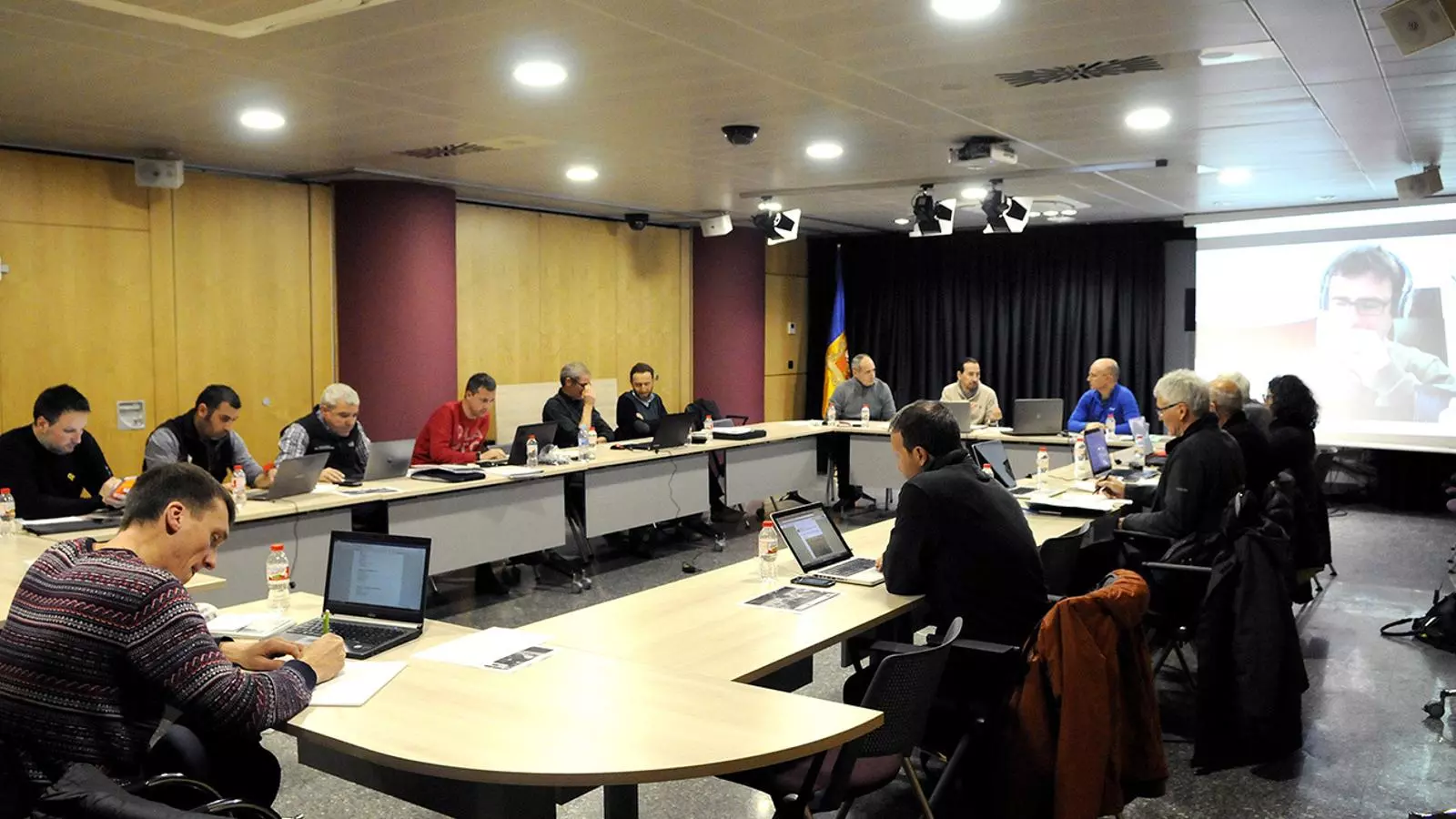 Reunió mantinguda aquest dijous a Andorra en el marc de treball del projecte. / SFG