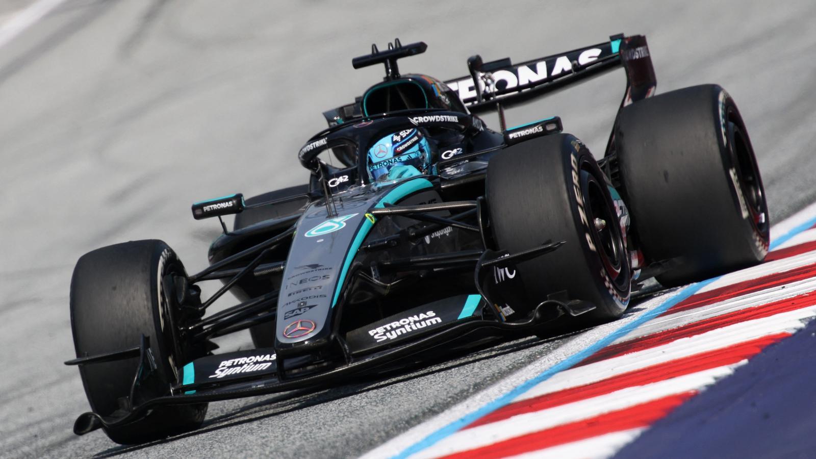 George Russell during the Austrian Grand Prix