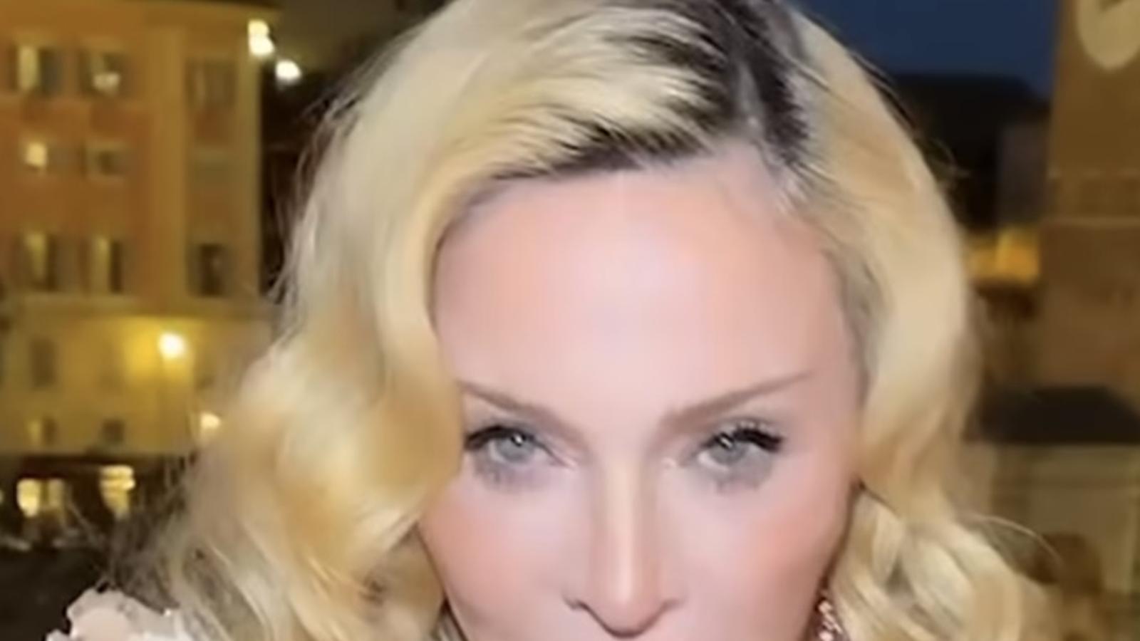 Madonna at her birthday celebration
