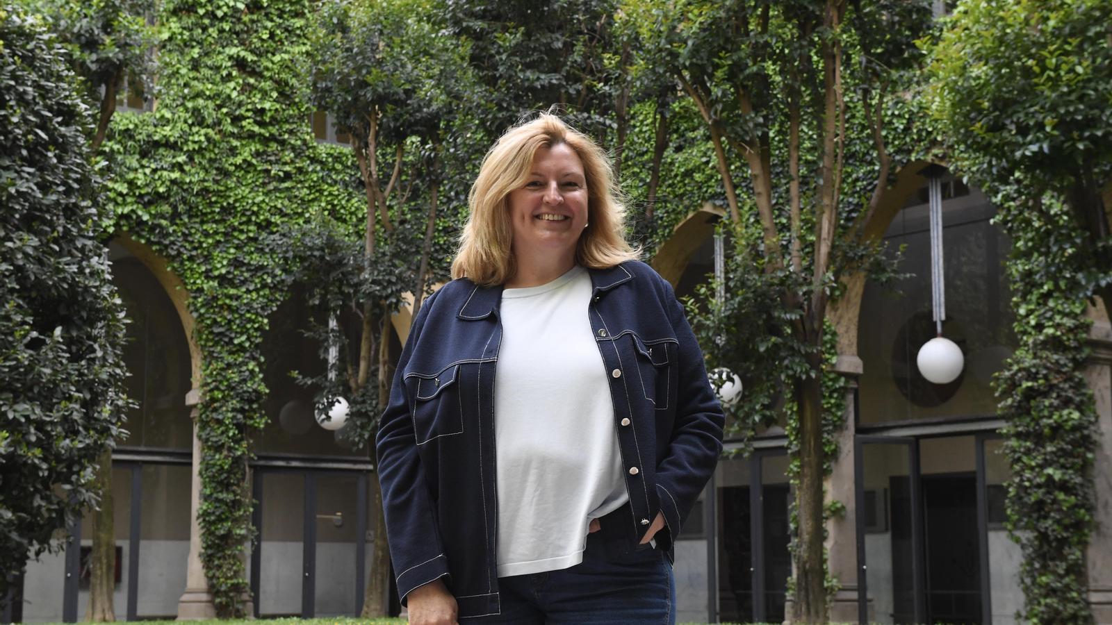Conxita Villar, decana del Colegio de Ingenieros Agrónomos de Cataluña al rectorado de la Universidad de Lleida.