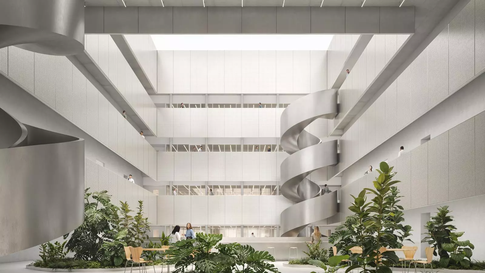 Render del vestíbul del futur PRBB Ciutadella