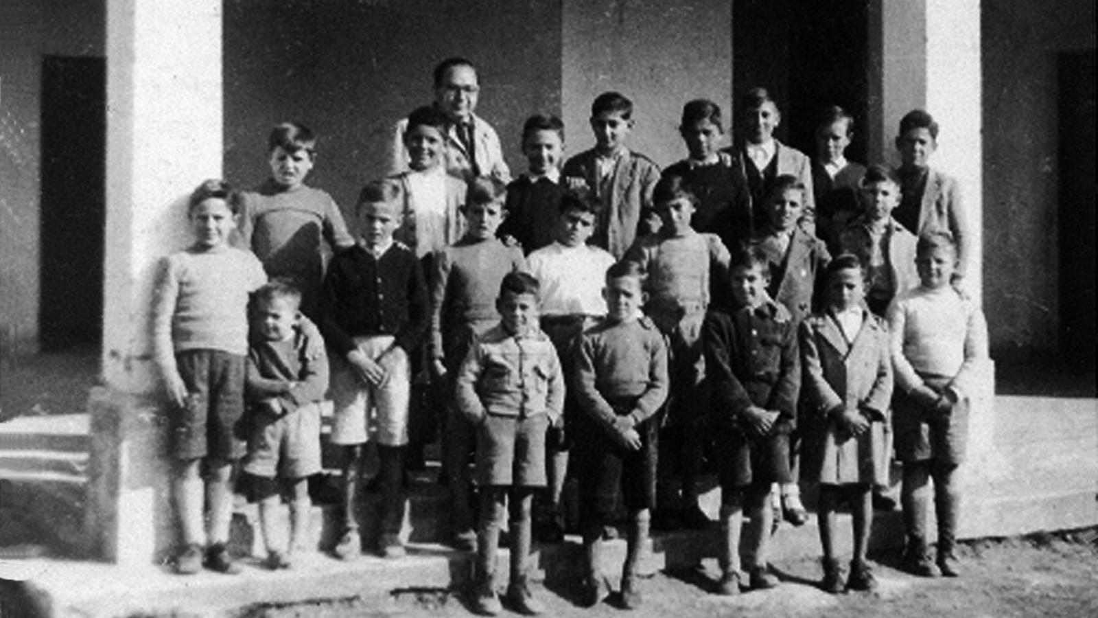 Ländliche Schule von Son Valls (Felanitx), 50er Jahre.