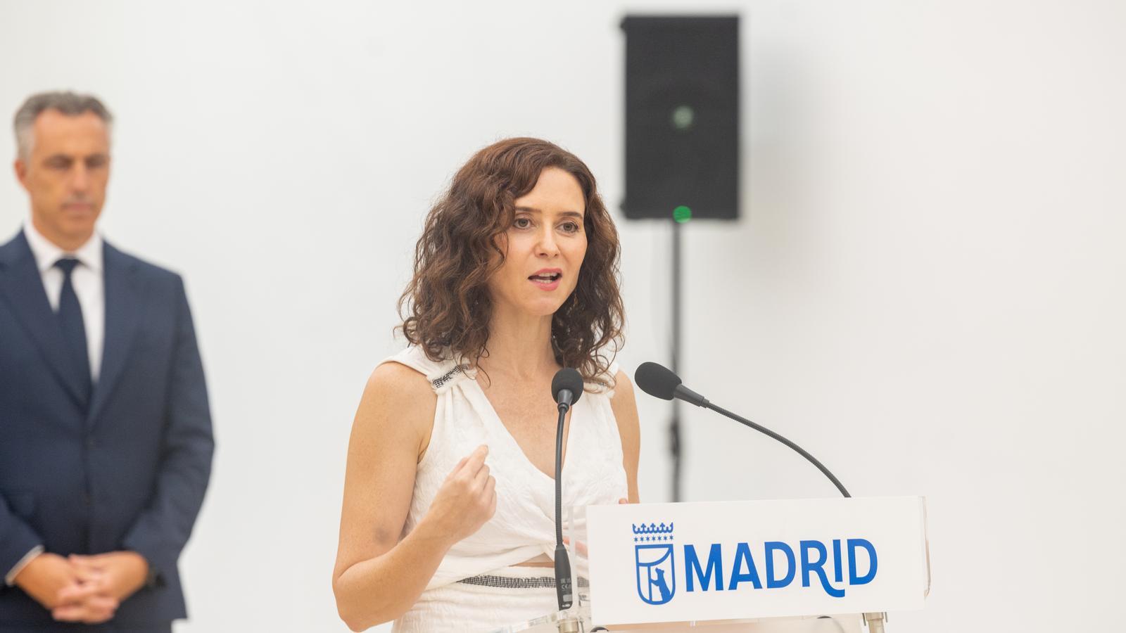 The Madrilenian president, Isabel Díaz Ayuso, this Saturday.