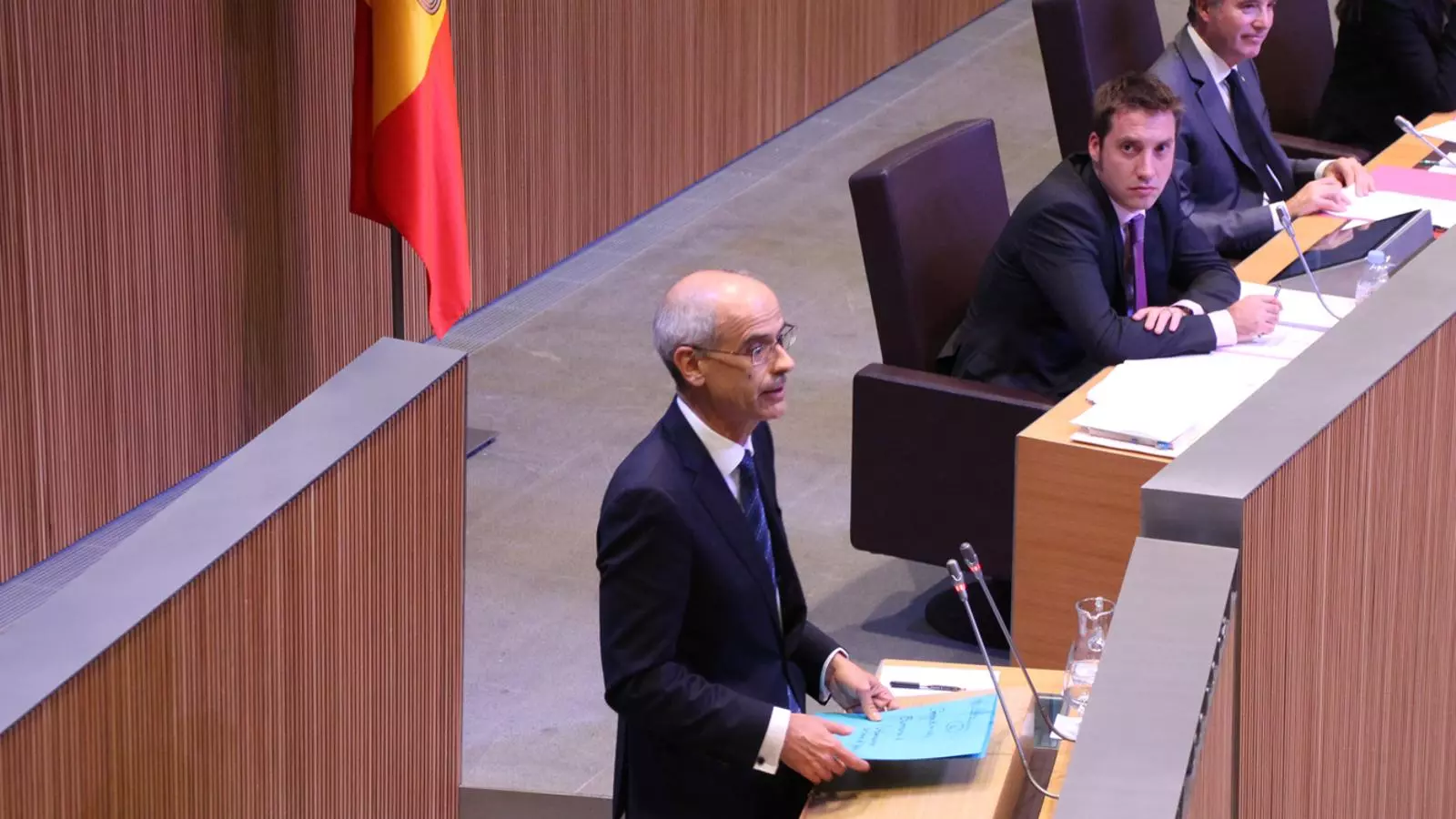 El cap de Govern, Toni Martí, durant la seva intervenció. / M. F. (ANA)