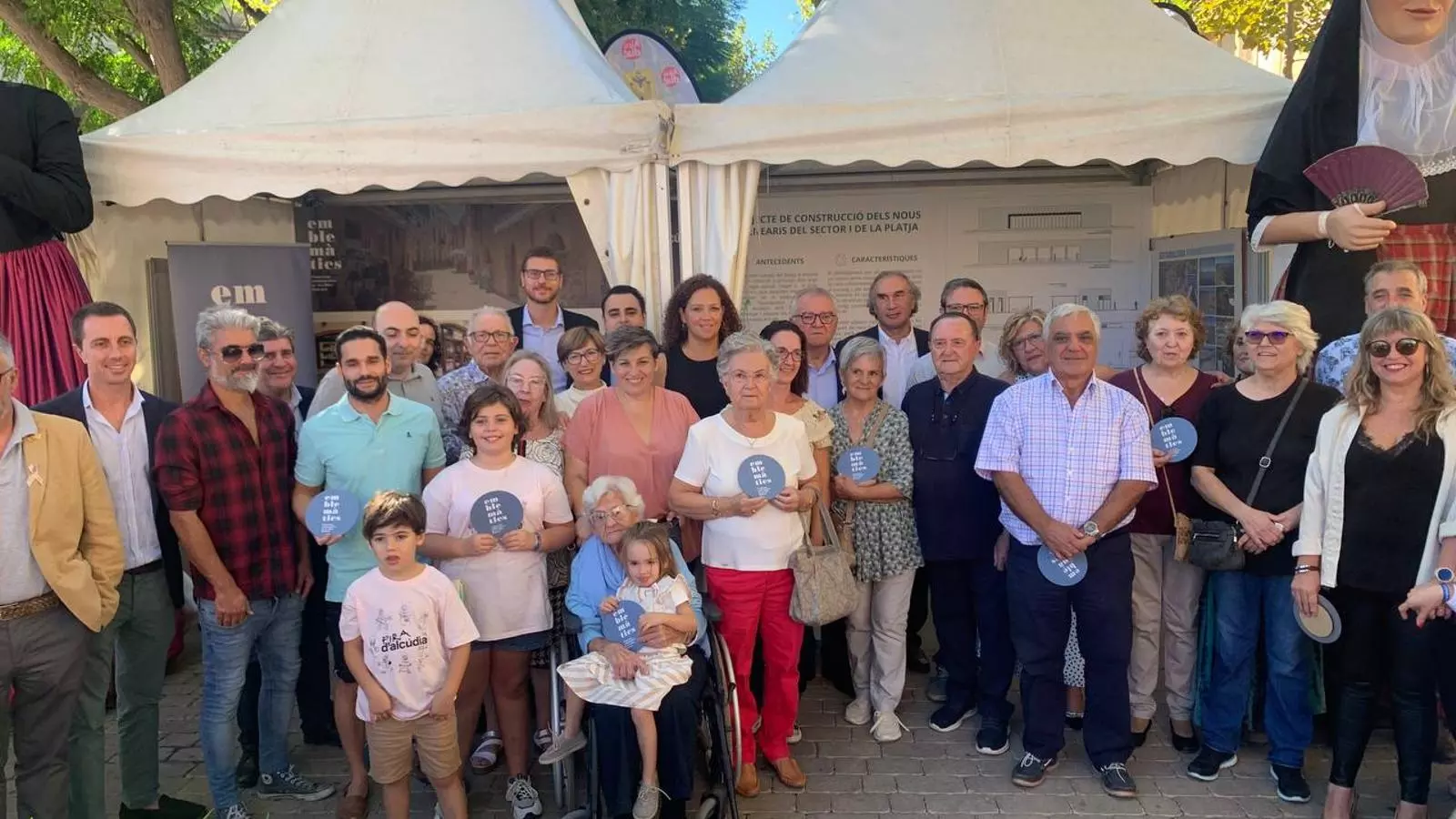 Imatge de l'entrega dels distintius a la Fira d'Alcúdia.