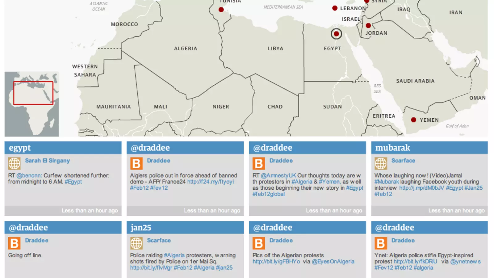 Mapa interactiu de The Guardian