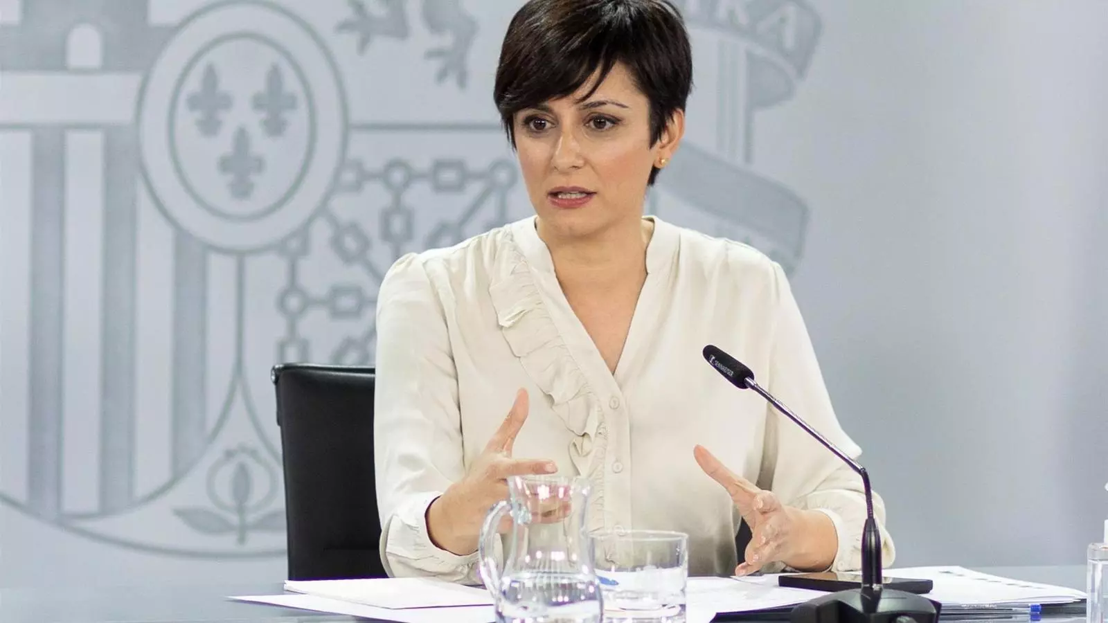 La portaveu del govern espanyol, Isabel Rodríguez, en roda de premsa posterior al consell de ministres
