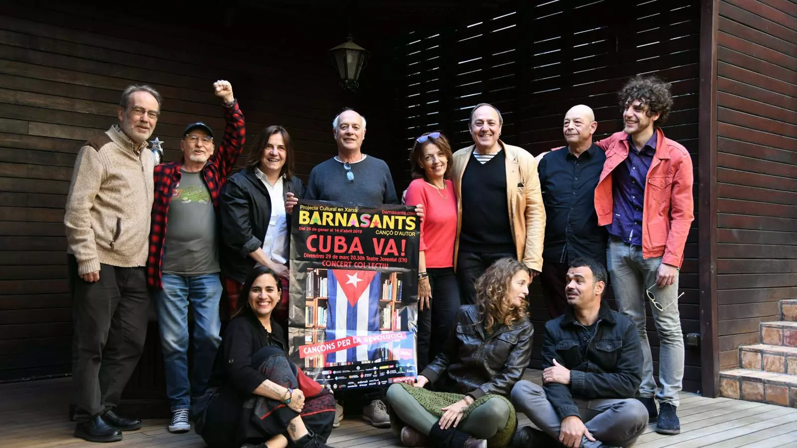 Alguns dels participants en el concert.