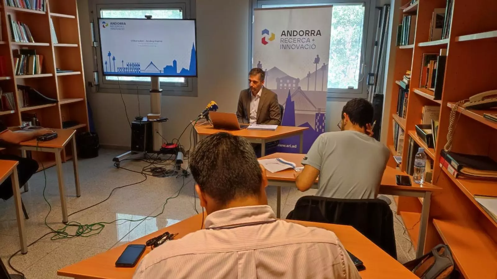 Un instant de la presentació de l'Observatori del primer semestre d'aquest 2022.