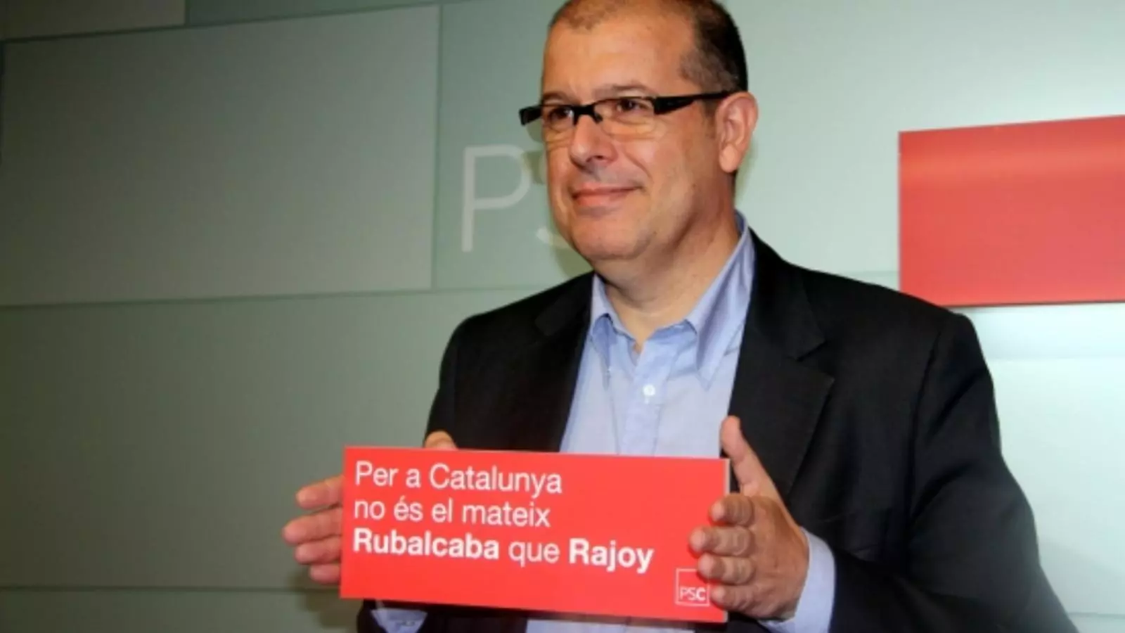 José Zaragoza presentant el lema de precampanya del 20-N