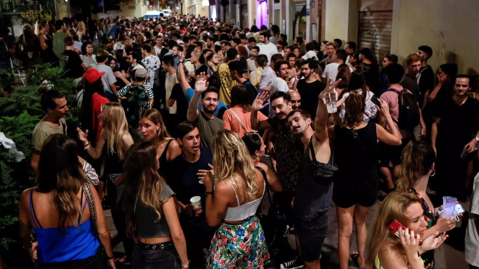 Ambient en las fiestas de Gràcia.